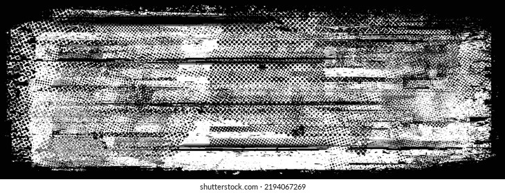Glitch verzerrte geometrische Form . Rauschen zerstört Logo. Trendy Defaultformen . Glitched frame .Grunge strukturiert. Distressed effect .Vector formt mit einer Siebdrucktextur mit Halbton-Punkten.