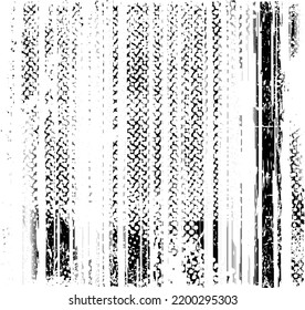 Glitch distorted geometric shape . Noise destroyed logo . Trendy defect error shapes . Glitched frame .Grunge textured . Distressed effect .Vector shapes with a halftone dots screen print texture.