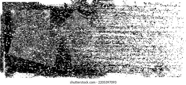 Glitch distorted geometric shape . Noise destroyed logo . Trendy defect error shapes . Glitched frame .Grunge textured . Distressed effect .Vector shapes with stripes screen print texture.
