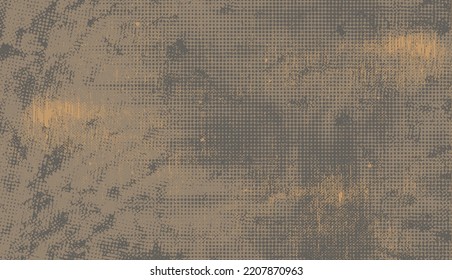 Glitch distorted geometric shape . Noise destroyed logo . Trendy defect error shapes . Glitched frame .Grunge textured . Distressed effect .Vector shapes with a halftone dots screen print texture.