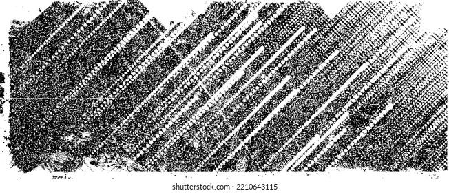 Glitch verzerrte geometrische Form . Rauschen zerstört Logo. Trendy Defaultformen . Glitched frame .Grunge strukturiert. Distressed effect .Vector formt mit einer Siebdrucktextur mit Halbton-Punkten.