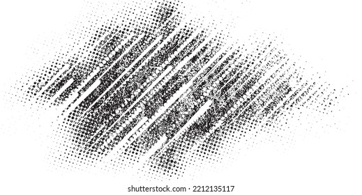 Glitch distorted geometric shape . Noise destroyed logo . Defect error shapes  .Grunge textured . Distressed effect .Vector shapes with a diagonal speed lines . Halftone dots screen print texture.