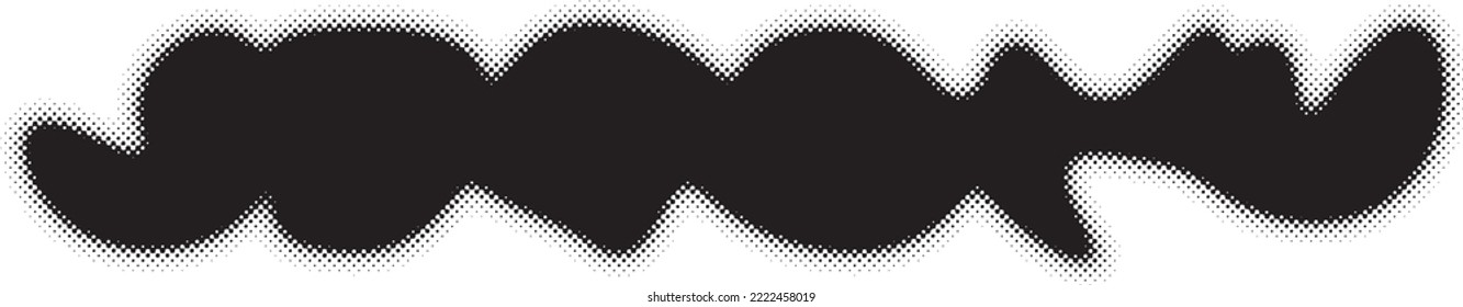 Glitch distorted geometric shape . Noise destroyed logo . Trendy defect error shapes . Glitched frame .Grunge textured . Distressed effect .Vector shapes with a halftone dots screen print texture.