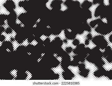 Glitch verzerrte geometrische Form . Rauschen zerstört Logo. Trendy Defaultformen . Glitched frame .Grunge strukturiert. Distressed effect .Vector formt mit einer Siebdrucktextur mit Halbton-Punkten.