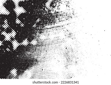 Glitch verzerrte geometrische Form . Rauschen zerstört Logo. Trendy Defaultformen . Glitched frame .Grunge strukturiert. Distressed effect .Vector formt mit einer Siebdrucktextur mit Halbton-Punkten.