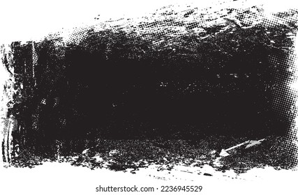 Glitch verzerrte geometrische Form . Rauschen zerstört Logo. Trendy Defaultformen . Glitched frame .Grunge strukturiert. Distressed effect .Vector formt mit einer Siebdrucktextur mit Halbton-Punkten.