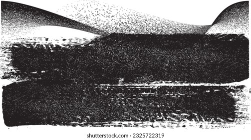 Glitch verzerrte geometrische Form . Rauschen zerstört Logo. Trendy Defaultformen . Glitched frame .Grunge strukturiert. Distressed effect .Vector formt mit einer Siebdrucktextur mit Halbton-Punkten.