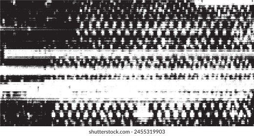Glitch verzerrte geometrische Form . Noise Destroyed Logo . Trendige Fehler-Formens 