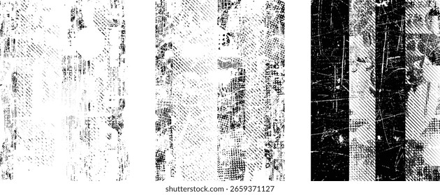 Glitch distorted geometric shape . Noise destroyed logo . Trendy cyber punk poster . Glitched frame .Grunge textured . Distressed effect .Vector shapes with a halftone dots screen print texture. 