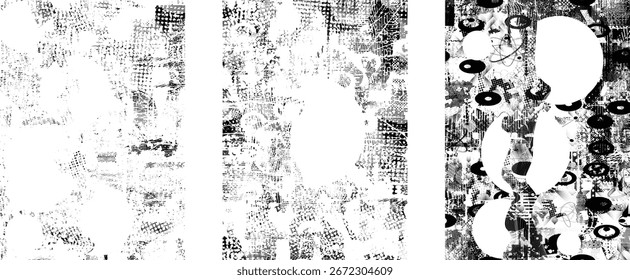 Forma geométrica distorcida por falha . Logotipo destruído pelo ruído . Cartaz de cyber punk da moda . Quadro com falha .Grunge texturizado . Efeito angustiado .Vetor formas com um meio-tom pontos tela imprimir textura.