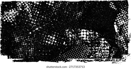 Glitch verzerrte geometrische Form . Lärm zerstörtes Logo. Trendy Fehler Formen . Glitzernder Rahmen .Grunge strukturiert . Distressed-Effekt .Vektorformen mit einem Rasterpunkt Siebdrucktextur.