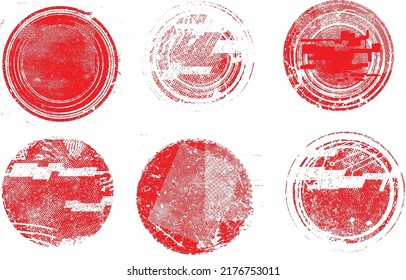 Forma geométrica distorsionada por destelloS . Logo destruido por ruido. Formas de error de defecto de moda . Marco brillante. Grunge texturado. Efecto perturbado .Formas vectoras con una textura de impresión de pantalla de puntos de medio tono.