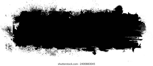 Glitch distorted grange shape . Noise grungy logo . Trendy defect error shapes . Glitched frame .Grunge textured . Distressed effect .Vector shapes 
