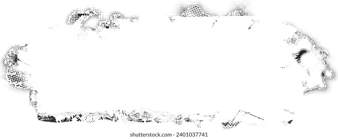 Glitch distorted grange shape . Noise grungy logo . Trendy defect error shapes . Glitched frame .Grunge textured . Distressed effect .Vector shapes 