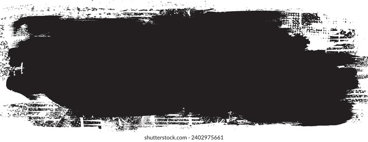 Glitch distorted grange shape . Noise grungy logo . Trendy defect error shapes . Glitched frame .Grunge textured . Distressed effect .Vector shapes 
