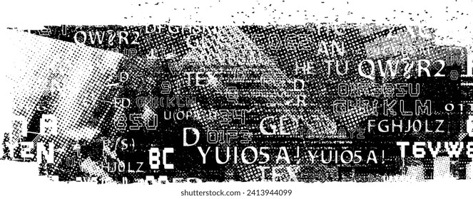 Glitch verzerrte Form des Körners. Lärm grungy Logo. Trendy Defaultformen . Glitched frame .Grunge strukturiert. Distanzeffekt .Vektorformen