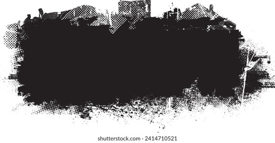 Glitch verzerrte Form des Körners. Lärm grungy Logo. Trendy Defaultformen . Glitched frame .Grunge strukturiert. Distanzeffekt .Vektorformen 