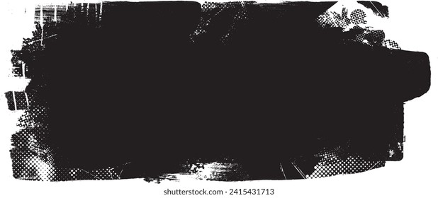 Forma de grano distorsionada de brillo. Logo de ruidos. Formas de error de defecto de moda . Marco brillante. Grunge texturado. Efecto con problemas .Formas vectoras