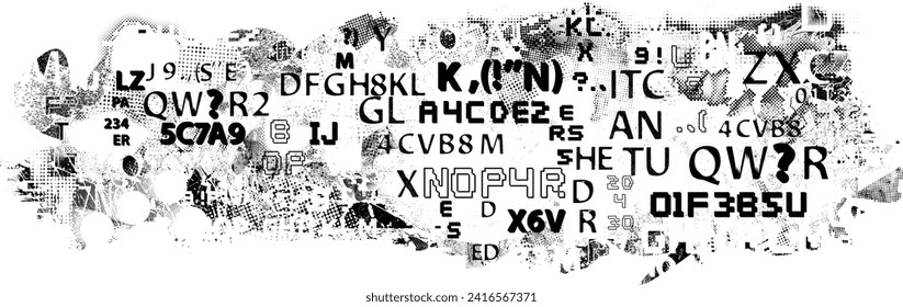 Glitch distorted grange shape . Noise grungy logo . Trendy defect error shapes . Glitched frame .Grunge textured . Distressed effect .Vector shapes