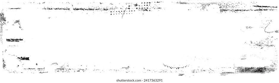 Forma de grano distorsionada de brillo. Marco de borde ruidoso y ruidoso. Formas de error de defecto de moda . Marco brillante. Grunge texturado. Efecto con problemas .Formas vectoras