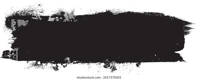 Glitch distorted grange shape . Noise grungy logo . Trendy defect error shapes . Glitched frame .Grunge textured . Distressed effect .Vector shapes