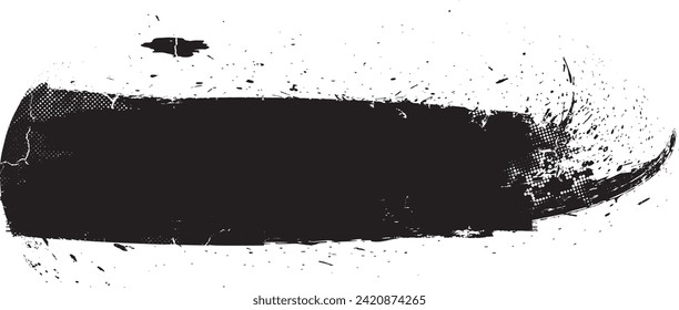 Glitch distorted grange shape . Noise grungy logo . Trendy defect error shapes . Glitched frame .Grunge textured . Distressed effect .Vector shapes