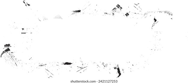 Forma de grano distorsionada de brillo. Marco de borde ruidoso y ruidoso. Formas de error de defecto de moda . Marco brillante. Grunge texturado. Efecto con problemas .Formas vectoras