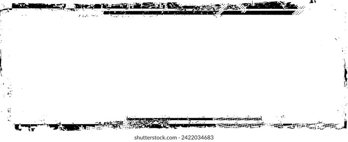 Glitch distorted grange shape . Noise grungy border frame . Trendy defect error shapes . Glitched frame .Grunge textured . Distressed effect .Vector shapes