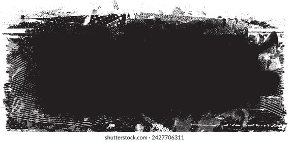 Glitch distorsionado en forma de grano . Ruido grungy logo . Formas de error de defecto de moda . Marco brillante .Grunge texturizado . Efecto angustiado. Formas vectoriales