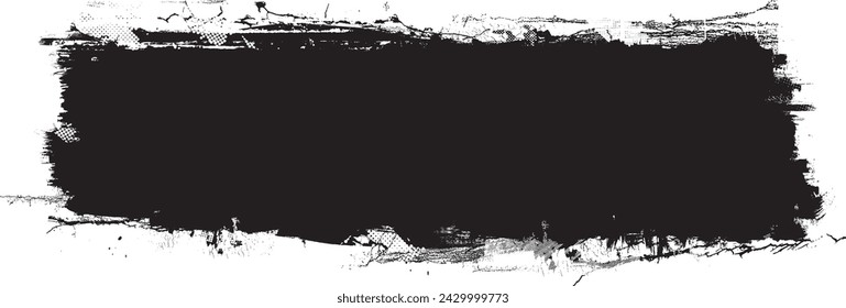 Glitch distorted grange shape . Noise grungy logo . Trendy defect error shapes . Glitched frame .Grunge textured . Distressed effect .Vector shapes