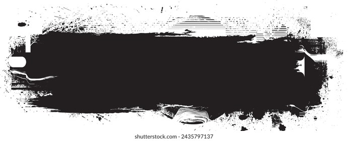 Glitch verzerrte Grange-Form. Noise Grungy Logo . Trendige Fehlerformen. Glitched frame .Grunge strukturiert. Distressed-Effekt. Vektor-Shapes