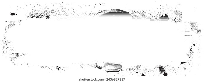 Glitch distorsionado en forma de grano . Ruido grungy logo . Formas de error de defecto de moda . Marco brillante .Grunge texturizado . Efecto angustiado. Formas vectoriales