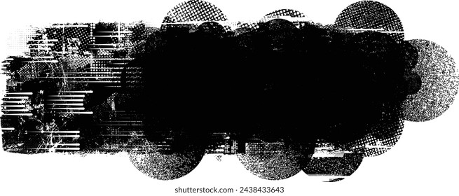 Glitch verzerrte Grange-Form. Noise Grungy Logo . Trendige Fehlerformen. Glitched frame .Grunge strukturiert. Distressed-Effekt. Vektor-Shapes