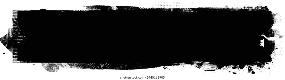 Glitch distorted grange shape . Noise grungy logo . Trendy defect error shapes . Glitched frame .Grunge textured . Distressed effect .Vector shapes