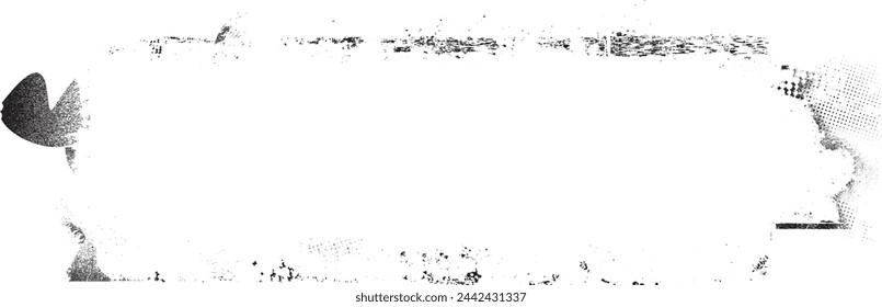 Glitch verzerrte Grange-Form. Noise Grungy Logo . Trendige Fehlerformen. Glitched frame .Grunge strukturiert. Distressed-Effekt. Vektor-Shapes
