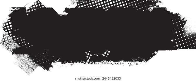 Glitch distorted grange shape . Noise grungy logo . Trendy defect error shapes . Glitched frame .Grunge textured . Distressed effect .Vector shapes