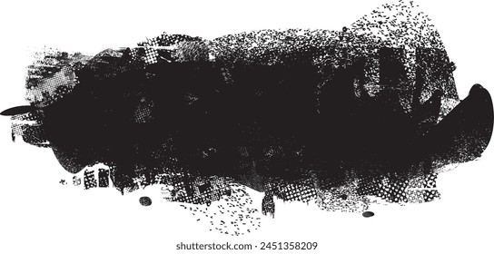 Glitch distorted grange shape . Noise grungy logo . Trendy defect error shapes . Glitched frame .Grunge textured . Distressed effect .Vector shapes