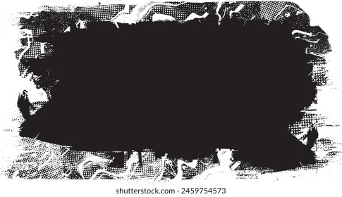 Glitch verzerrte Grange-Form. Noise Grungy Logo . Trendige Fehler-Formens . Glitched frame .Grunge strukturiert. Distressed Effect .Vektorgrafik Formen