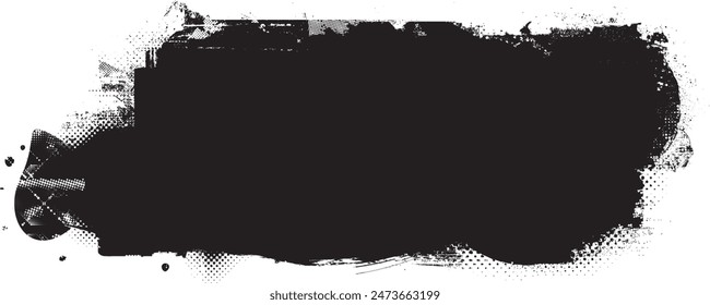 Glitch verzerrte Grange-Form. Noise Grungy Logo . Trendige Fehler-Formens . Glitched frame .Grunge strukturiert. Distressed Effect .Vektorgrafik Formen