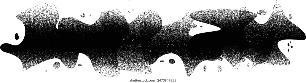 Glitch distorted grange shape . Noise grungy logo . Trendy defect error shapes . Glitched frame .Grunge textured . Distressed effect .Vector shapes