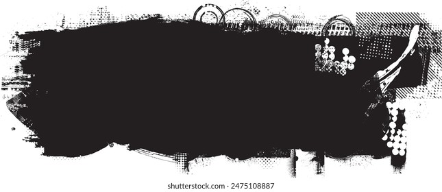 Glitch verzerrte Grange-Form. Noise Grungy Logo . Trendige Fehler-Formens . Glitched frame .Grunge strukturiert. Distressed Effect .Vektorgrafik Formen