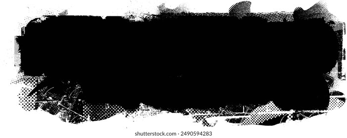 Glitch verzerrte Grange-Form. Noise Grungy Logo . Trendige Fehler-Formens . Glitched frame .Grunge strukturiert. Distressed Effect .Vektorgrafik Formen