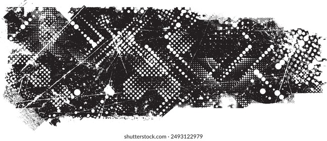 Glitch distorsionado en forma de grano . Ruido grungy logo . Formas de error de defecto de moda . Marco brillante .Grunge texturizado . Formas de Vector de efecto perturbado