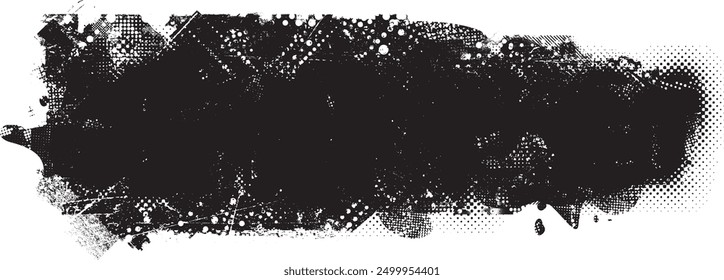 Glitch distorted grange shape . Noise grungy logo . Trendy defect error shapes . Glitched frame .Grunge textured . Distressed effect .Vector shapes