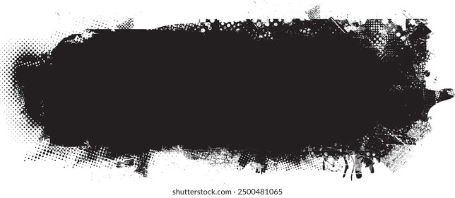 Glitch distorted grange shape . Noise grungy logo . Trendy defect error shapes . Glitched frame .Grunge textured . Distressed effect .Vector shapes