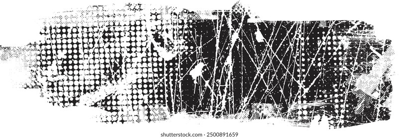 Glitch verzerrte Grange-Form . Noise Grungy Logo . Trendy Fehler Formen . Glitzernder Rahmen .Grunge strukturiert . Distressed-Effekt .Vektorformen