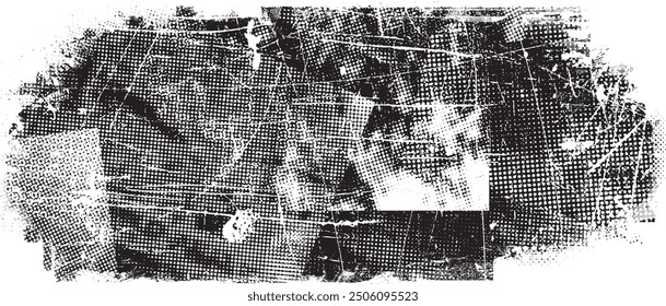 Glitch verzerrte Grange-Form . Noise Grungy Logo . Trendy Fehler Formen . Glitzernder Rahmen .Grunge strukturiert . Distressed-Effekt .Vektorformen