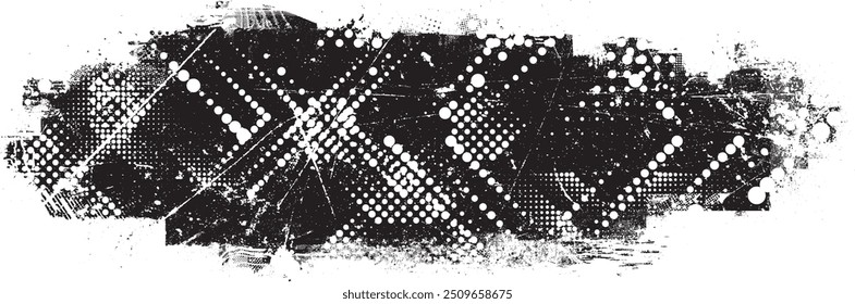 Glitch verzerrte Grange-Form . Noise Grungy Logo . Trendy Fehler Formen . Glitzernder Rahmen .Grunge strukturiert . Distressed-Effekt .Vektorformen