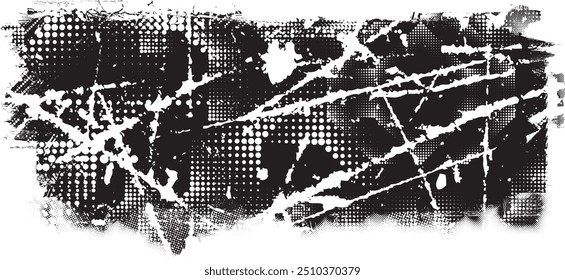 Glitch verzerrte Grange-Form . Noise Grungy Logo . Trendy Fehler Formen . Glitzernder Rahmen .Grunge strukturiert . Distressed-Effekt .Vektorformen