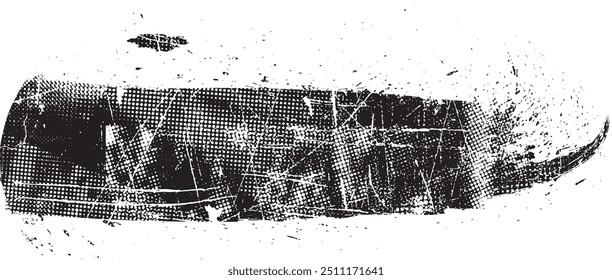 Glitch verzerrte Grange-Form . Noise Grungy Logo . Trendy Fehler Formen . Glitzernder Rahmen .Grunge strukturiert . Distressed-Effekt .Vektorformen